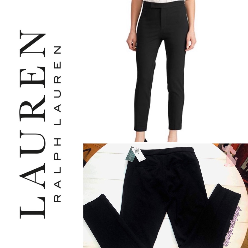 Lauren Ralph Lauren Black Tuxedo Ponte Pants